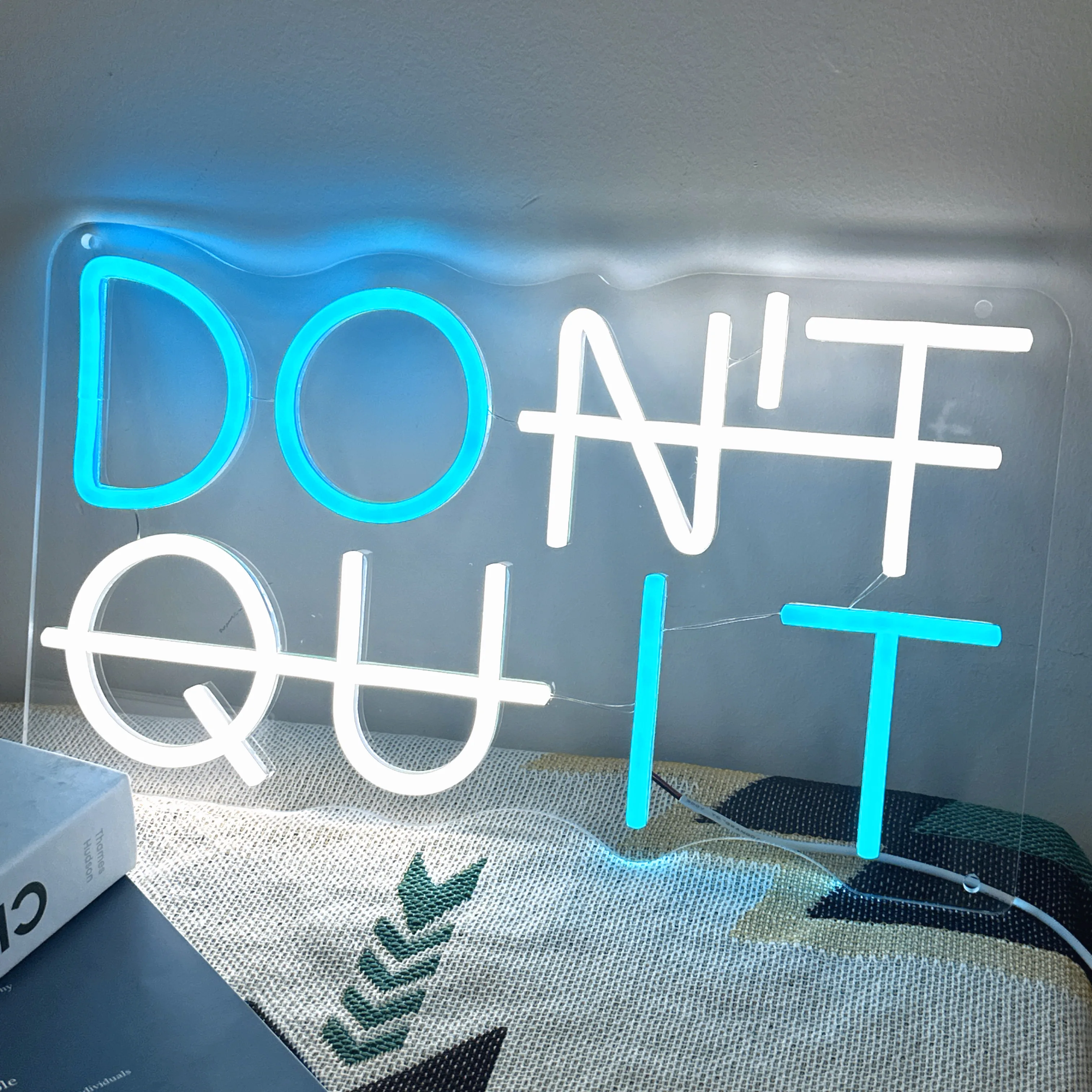 

Don't Quit Neon Sign for Wall Decor, Custom LED Neon Lights Sign Party Decorations, USB Powered Switch LED Neon Lights