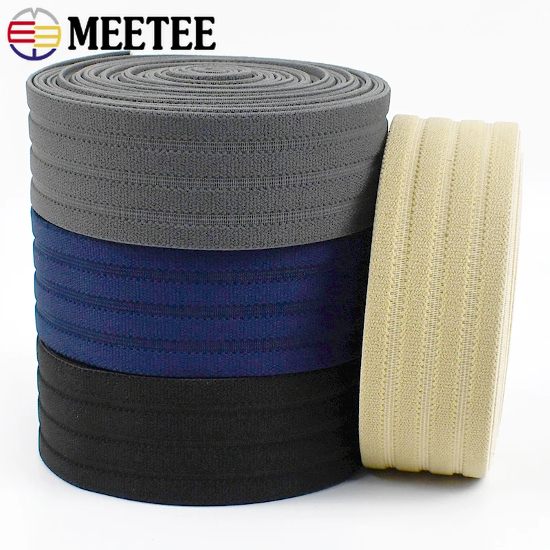 3/5Meters Meetee 40mm Elastic Band Rubber Webbing Stretch Strap Ribbon Trousers Soft Belt Waistband Dress DIY Sewing Accessories