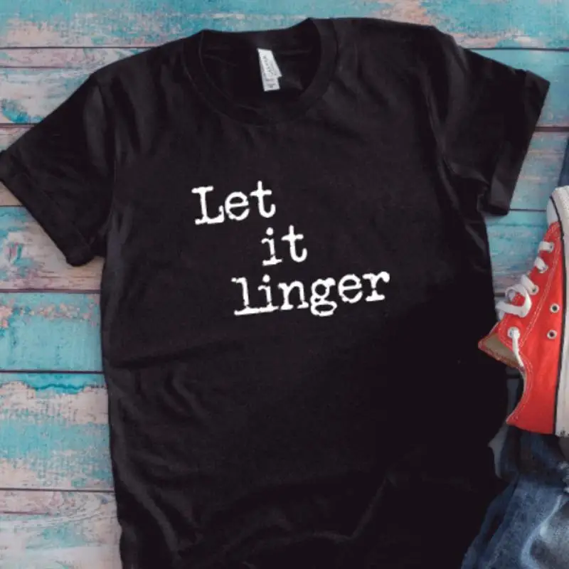 

Черная футболка Let It Linger