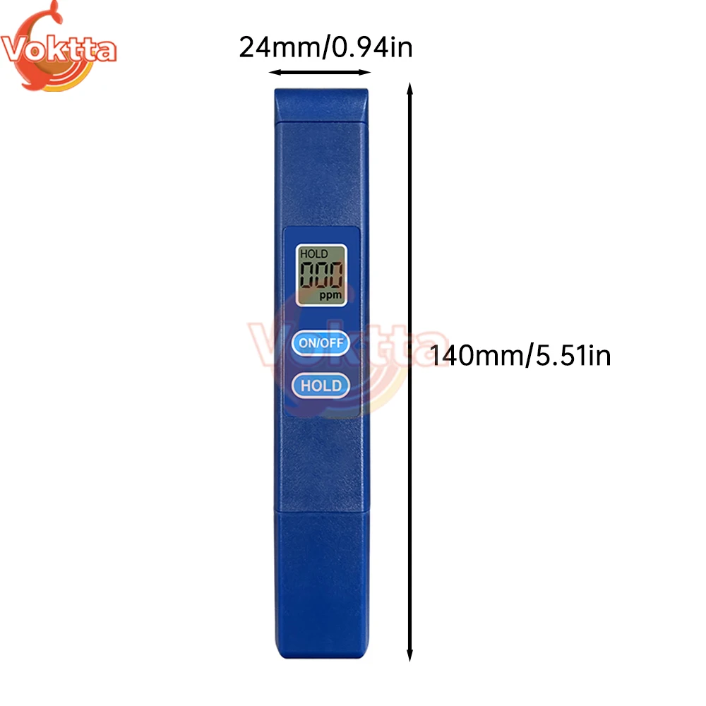 Water Quality Detection Pen 2 in 1 TDS Meter Drinking Water Purity EC Meter High Accuracy Digital PH Tester Water Quality Tester