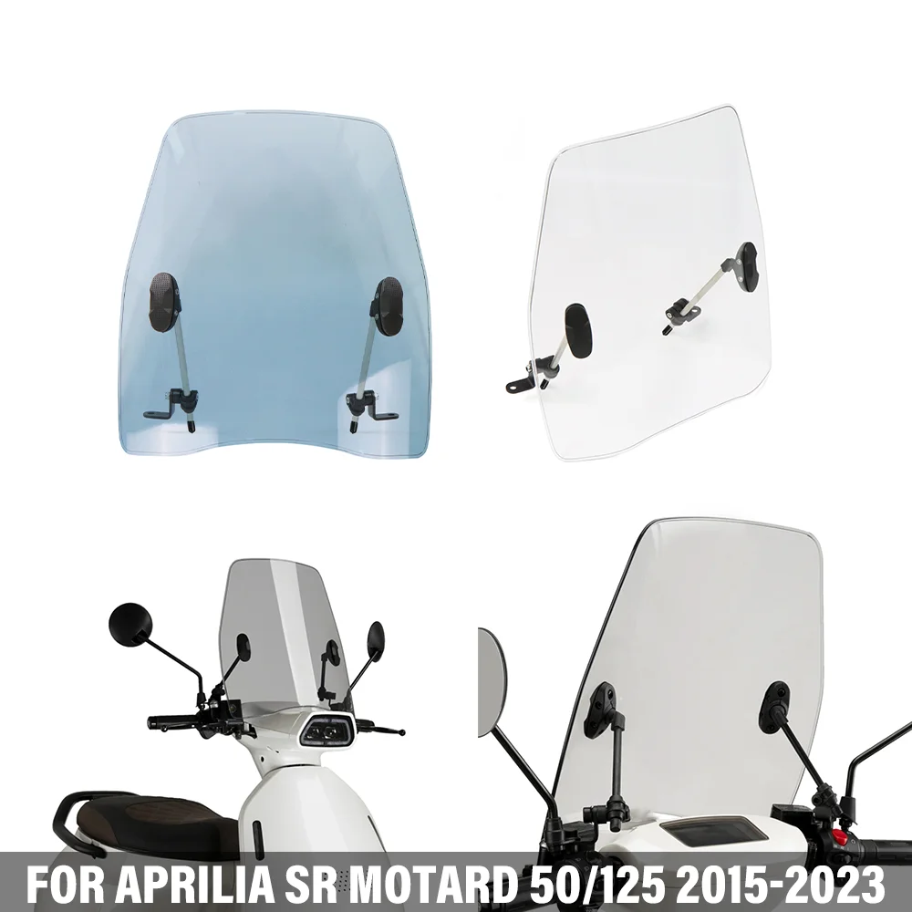 FOR APRILIA SR MOTARD 50 125 2015-2023 2022 2021 2020 Motorcycle E-Scooter Universal Front Windshield Windscreen Wind Deflector