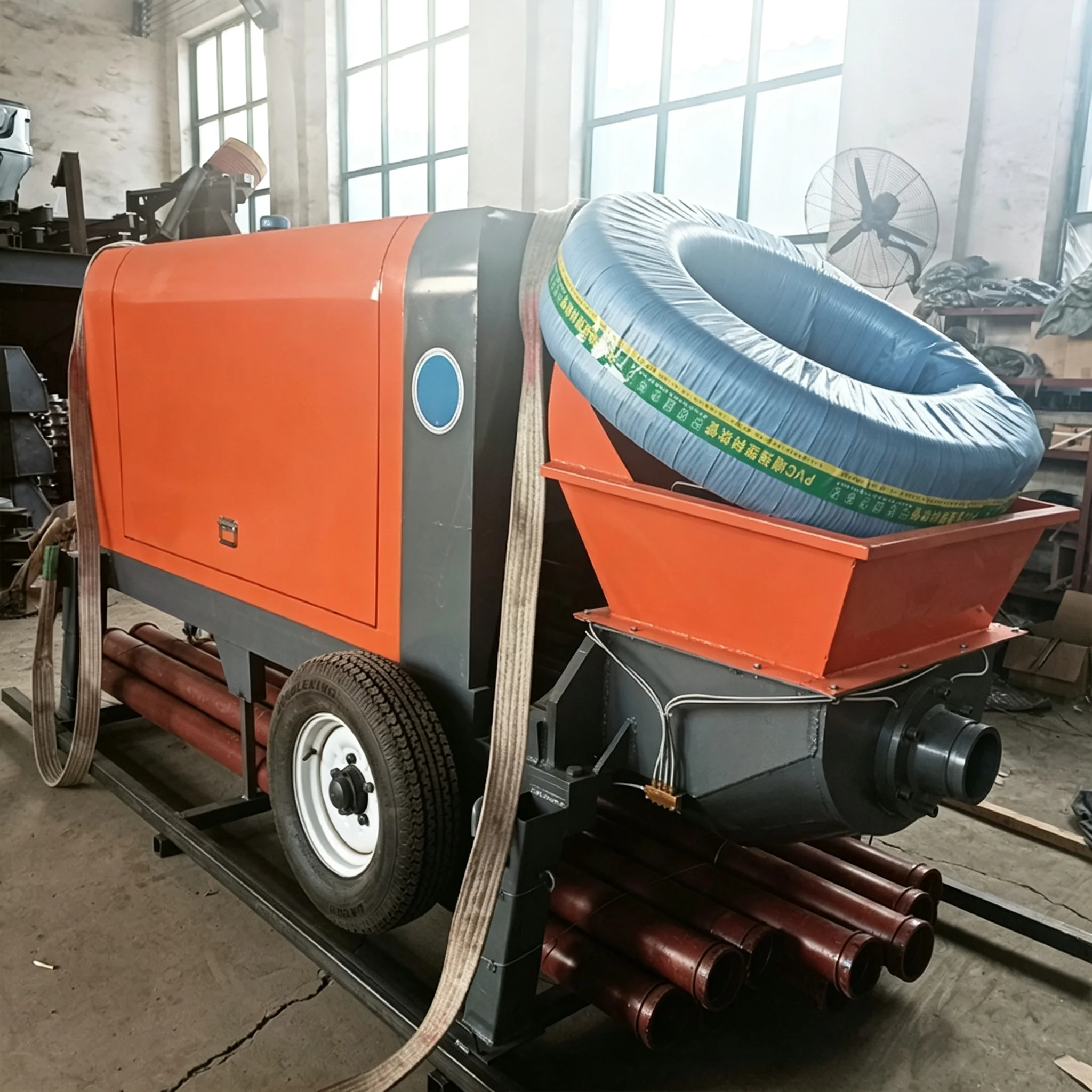 Concrete Pump Mobile Hydraulic For Rural Building Concrete Feeding Stationary Hydraulic Equipment High-rise Concrete Placement