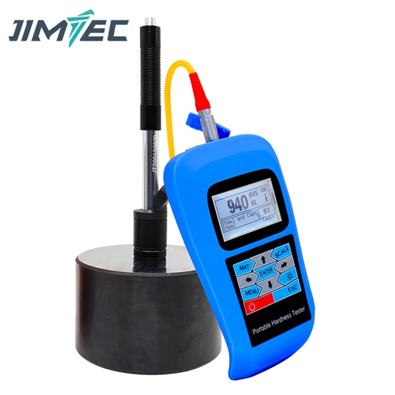 Digital LCD Metal Leeb Hardness Tester For HRB,HRC,HV,HB,HS,HL Durometer Measuring Device Gauge Connect PC Data Store Backlight