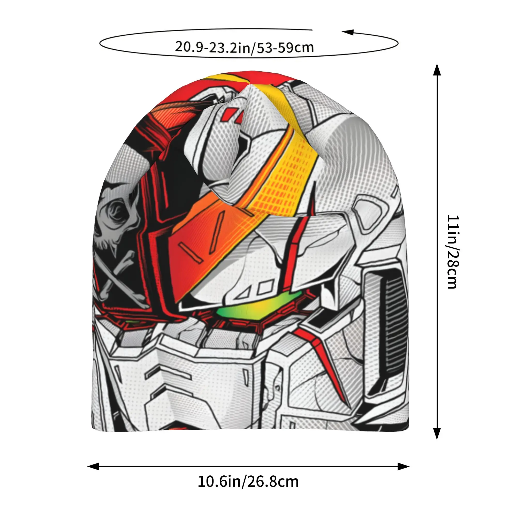 1 Piece  Skullies Caps GUNDAM Thin Hat Autumn Spring Bonnet Hats Men Women's Street Ski Cap