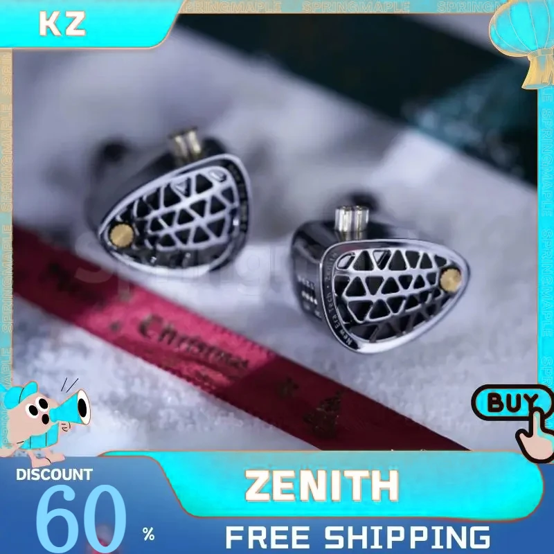 KZ Zenith High-End Tunable In-Ear Earphones Metal Headset Dynamic Driver lEMs headphones