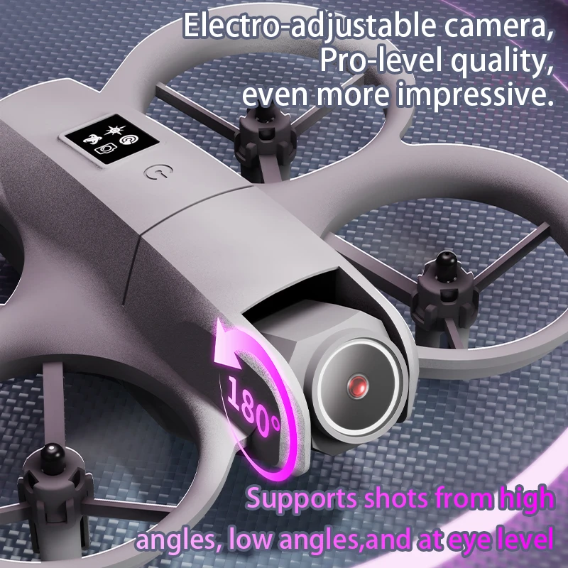 新型ドローン 8K 4K プロフェッショナルHD 180 °   ESCデュアルカメラ搭載ミニWiFiドローン、障害物回避機能付きFPV折りたたみ式RCクアッドコプターおもちゃUAV