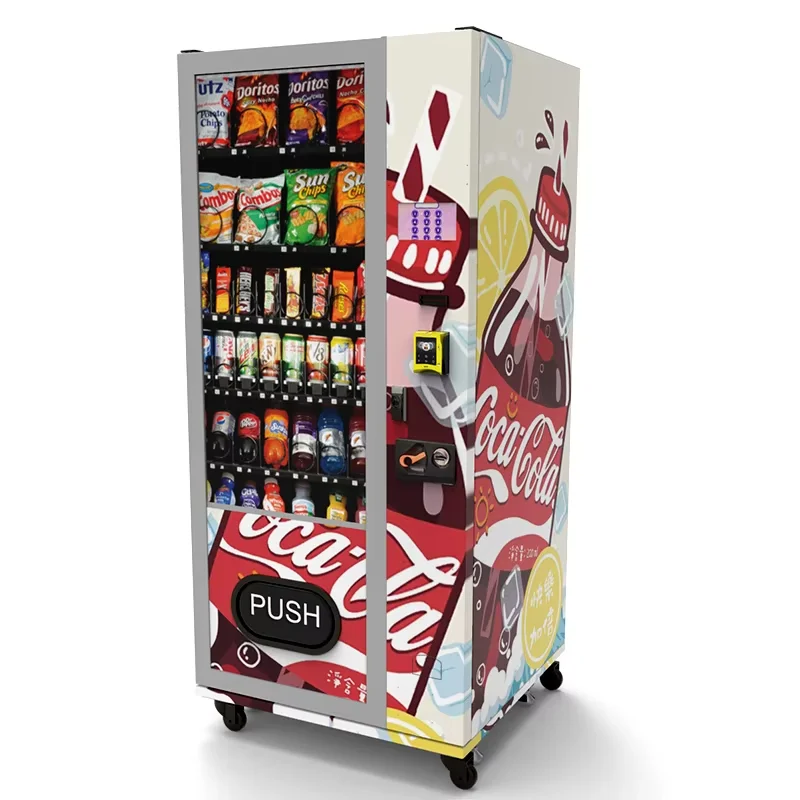 Combo Vending Machine Cold Drink Vending Machine Automatic Snacks Small Vending Machine for Sale