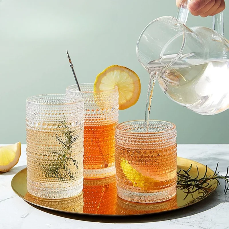 Drinking Glasses - Multi-Purpose for Water, Cocktails, Juices, And Whiskey , Reusable, Dishwasher Safe.