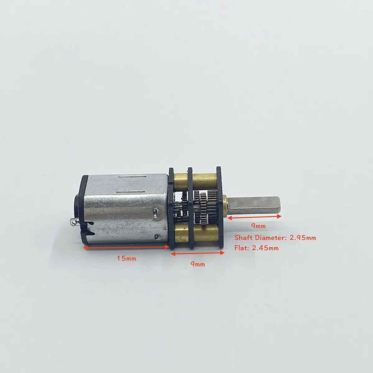 Micro N20 Full Metal Gearbox Gear Motor DC 1.5V-5V 3V 56RPM Slow Speed Gearbox Reducer Motor15×12×10mm Mini Motor shaft 9mm Long