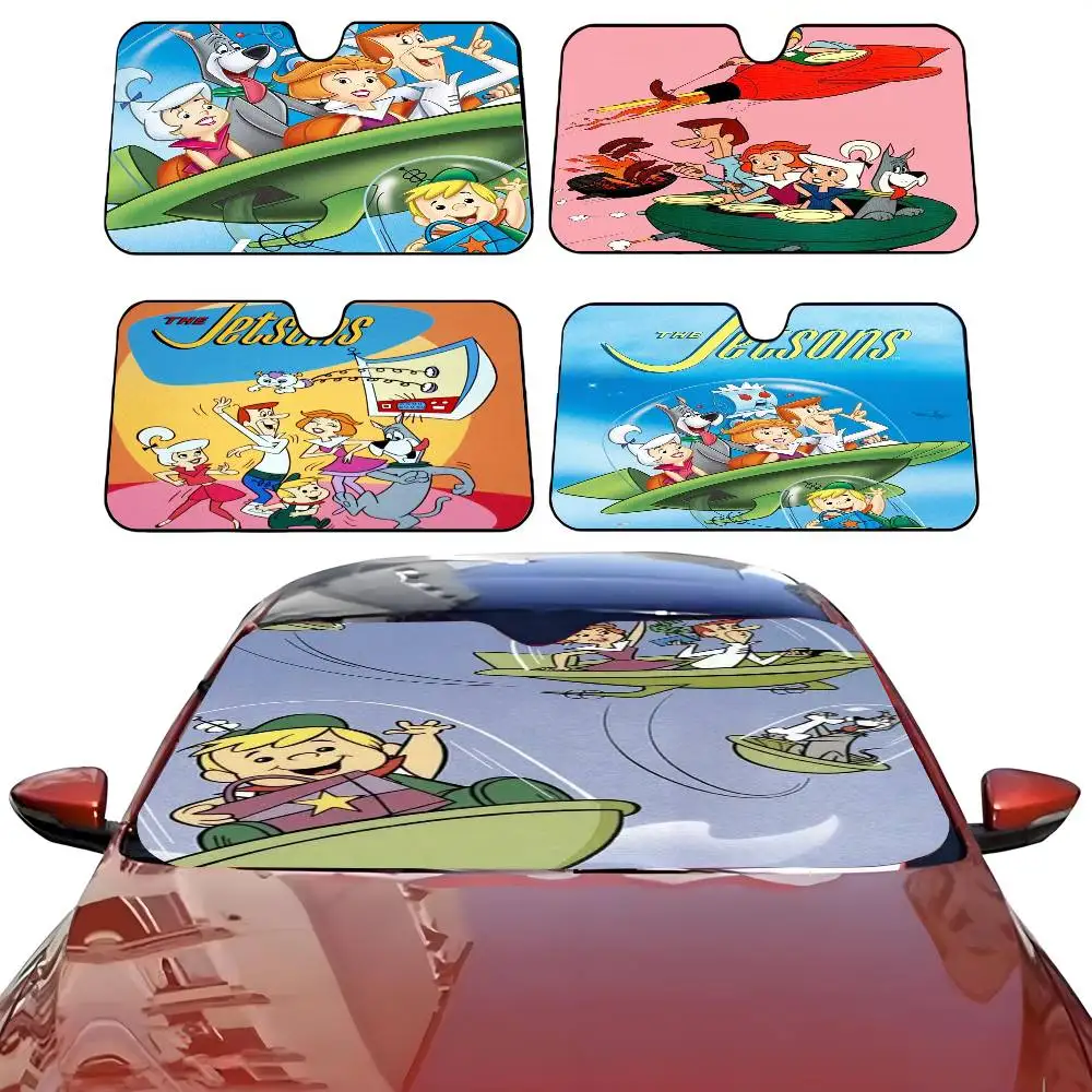 

Cartoon The J-Jetsons Car SunShade Parasol Car Windshield Sun Shade UV Protection and Interior Cooler