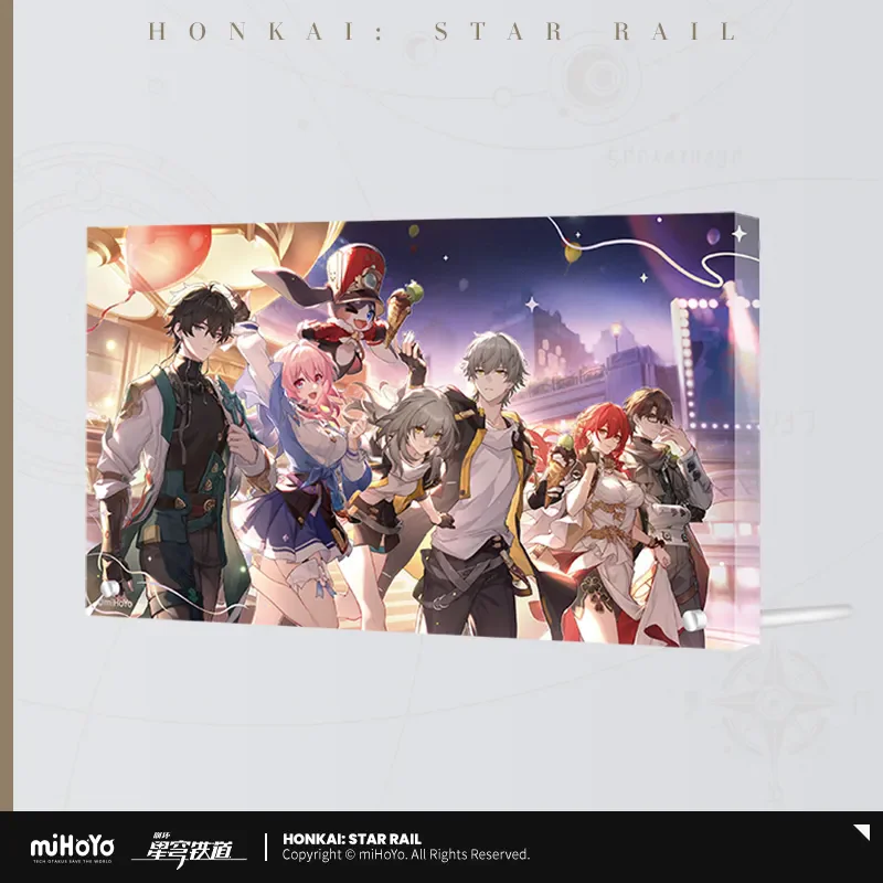 

Anime Game Honkai Star Rail Official Merch miHoYo Original Authentic QDZL Theme Series Colored Board Dan Heng ornament Cosplay