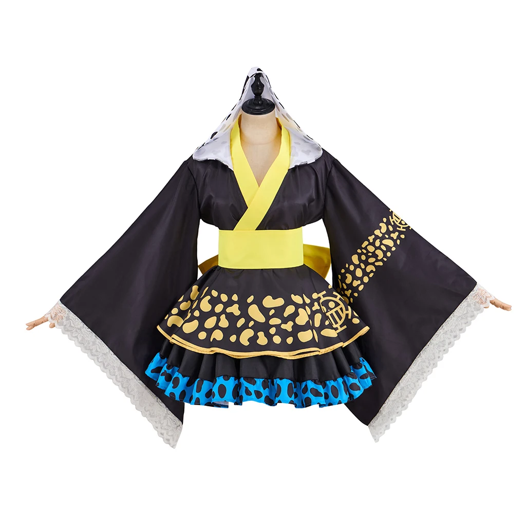 

Аниме Косплей Лоу Костюм Трафальгар Маскировка Необычные Лолита Кимоно Платье Костюм Женщины Хэллоуин Карнавал Вечеринка Comic Con Бальное Платье