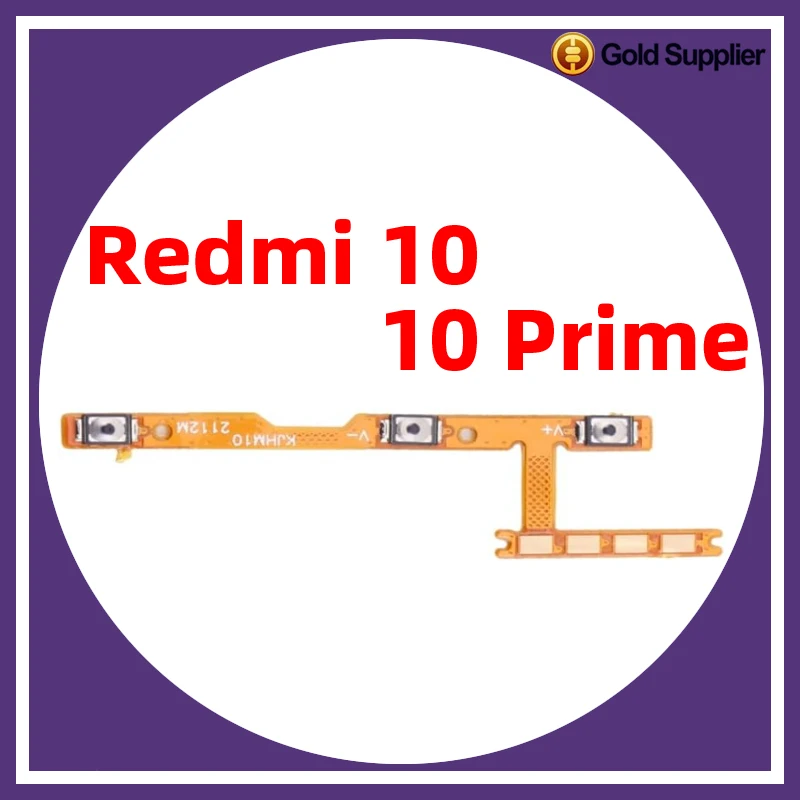 For Xiaomi Redmi 10 Prime Power ON OFF Volume Camera Key Button Switch Flex Cable Replacement