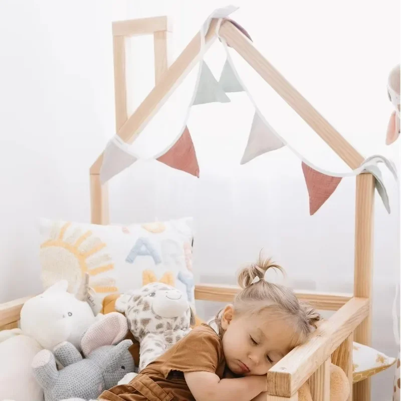 Production of high-quality children's wooden bed frames Bedroom furniture Children's wooden cribs