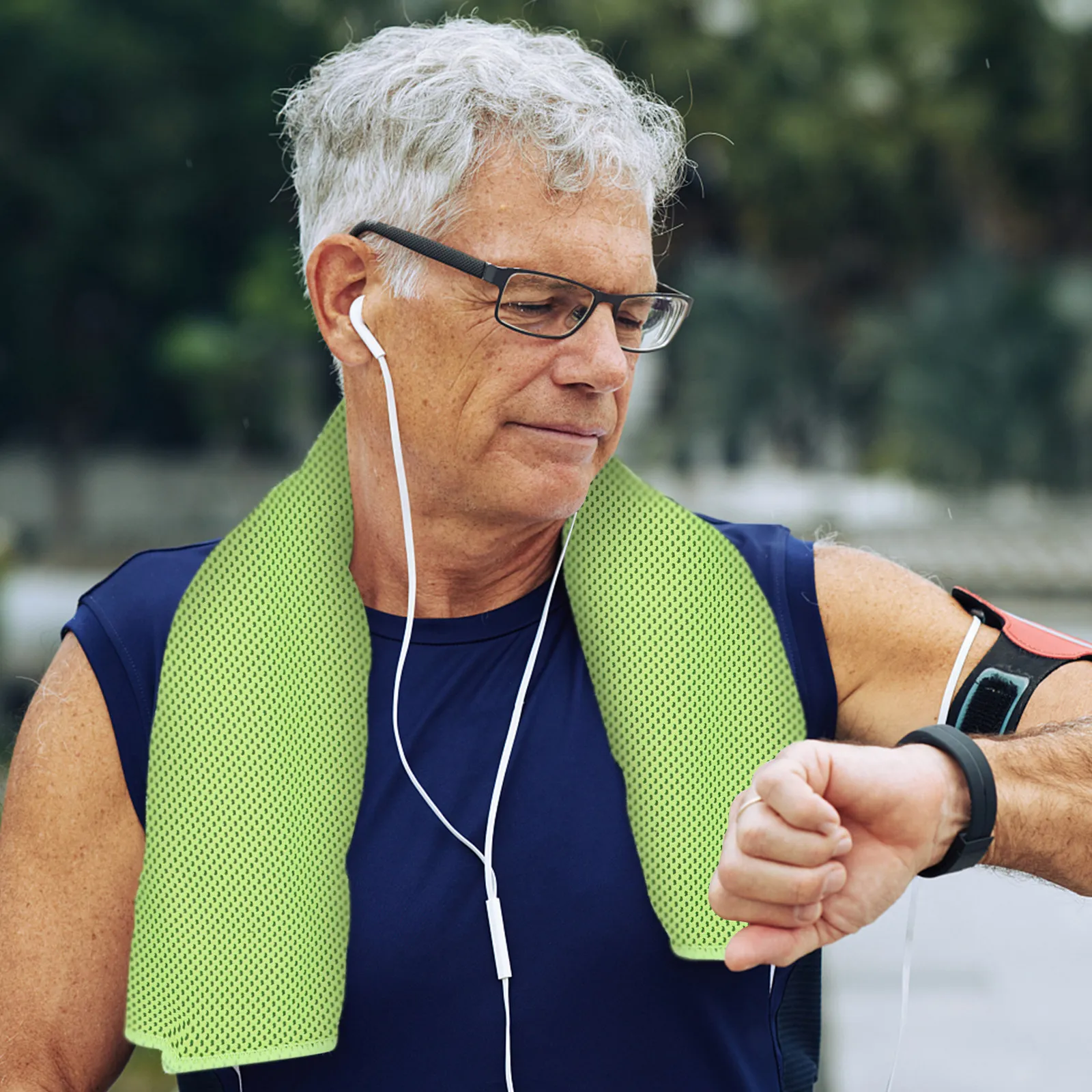 

2Pcs Cooling Ice Face Towel Quick-Dry Soft Breathable Sports Towel for Yoga Outdoor Exercise Summer Heat Cooling Towels