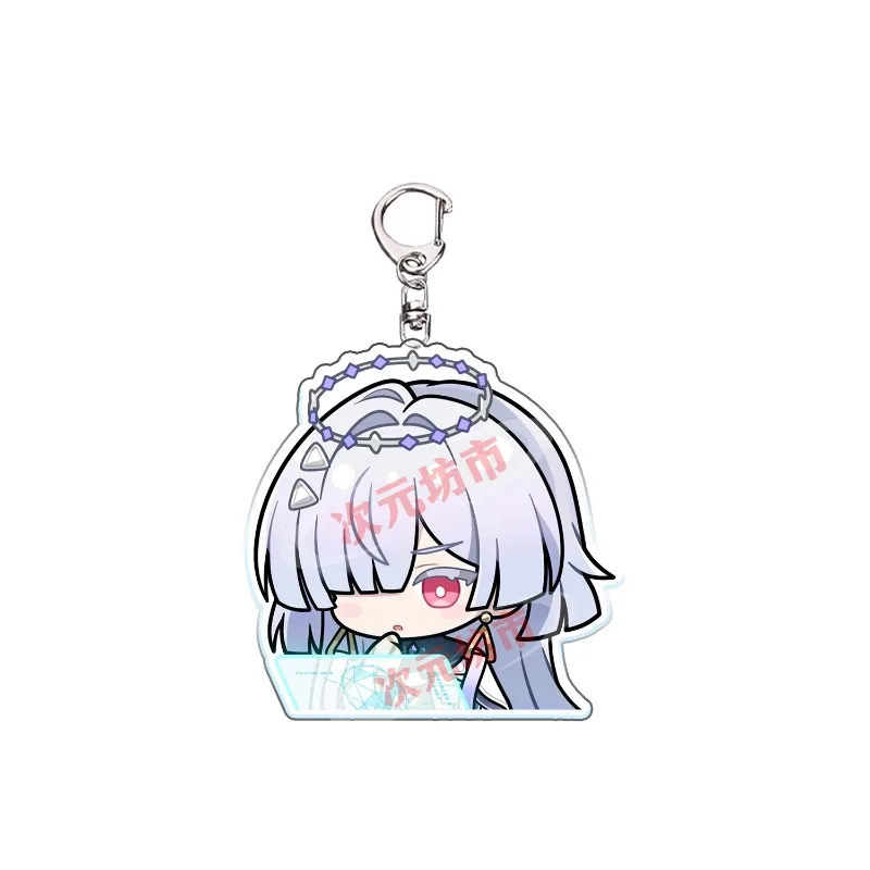 Wuthering Waves Mornye Q Version Acrylic Standee Keychain Cute Sitting Character Desk Ornament Game Fans Collection Gift