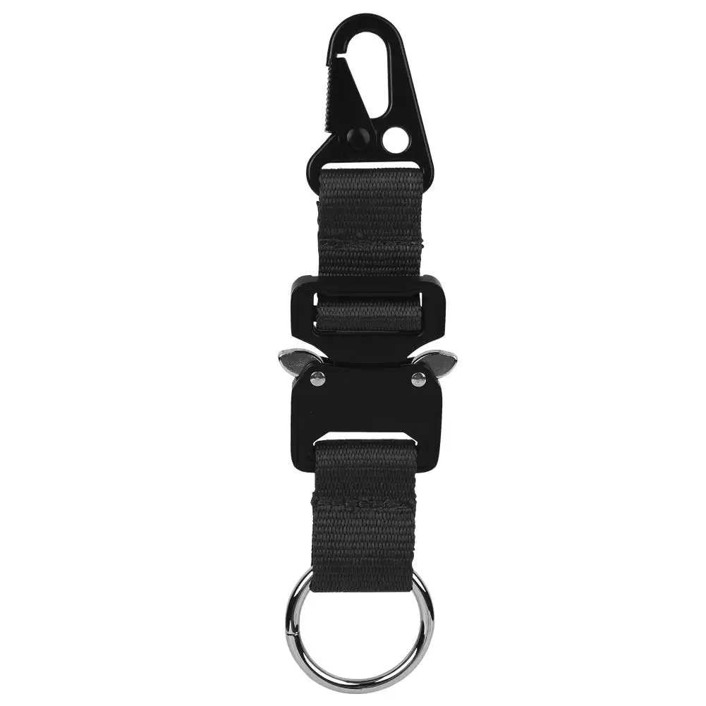 

Durable Outdoor Climbing Hook - Nylon Webbing Carabiner, Zinc Alloy Keychain Hardware for Hiking and Tactics