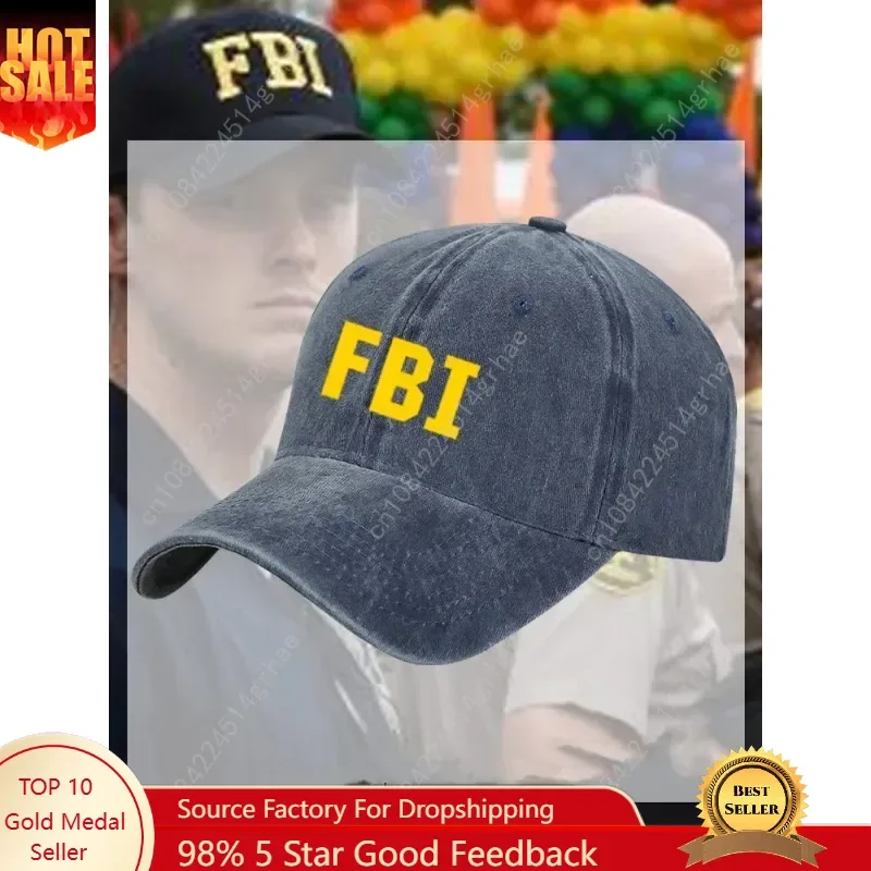 

2025 FBI Agent Movie Peripheral Hats Sun HatsCasual Men's and Women's Baseball Caps Baseball Capsoutdoor Sun Protection
