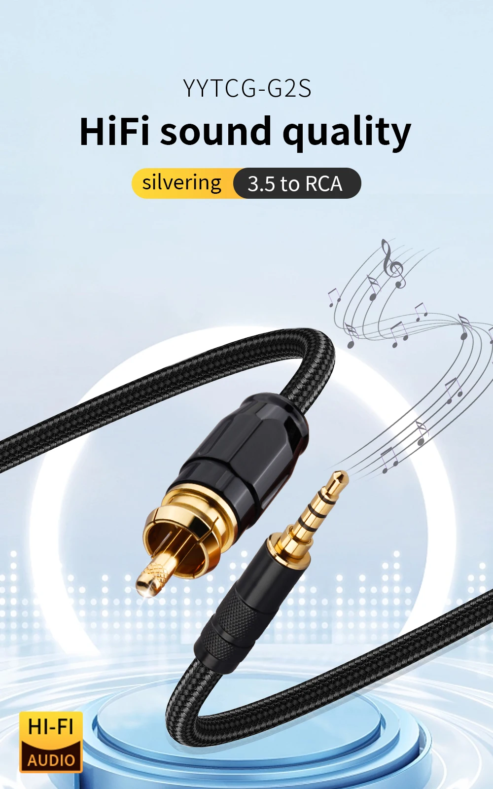 SPDIF Koaxialkabel HIFI 3,5mm 4-Pole Zu RCA SPDIF Koaxial Digital Audio Kabel HiFi Heimkino für Verstärker decoder XiaoMi – Detail 1