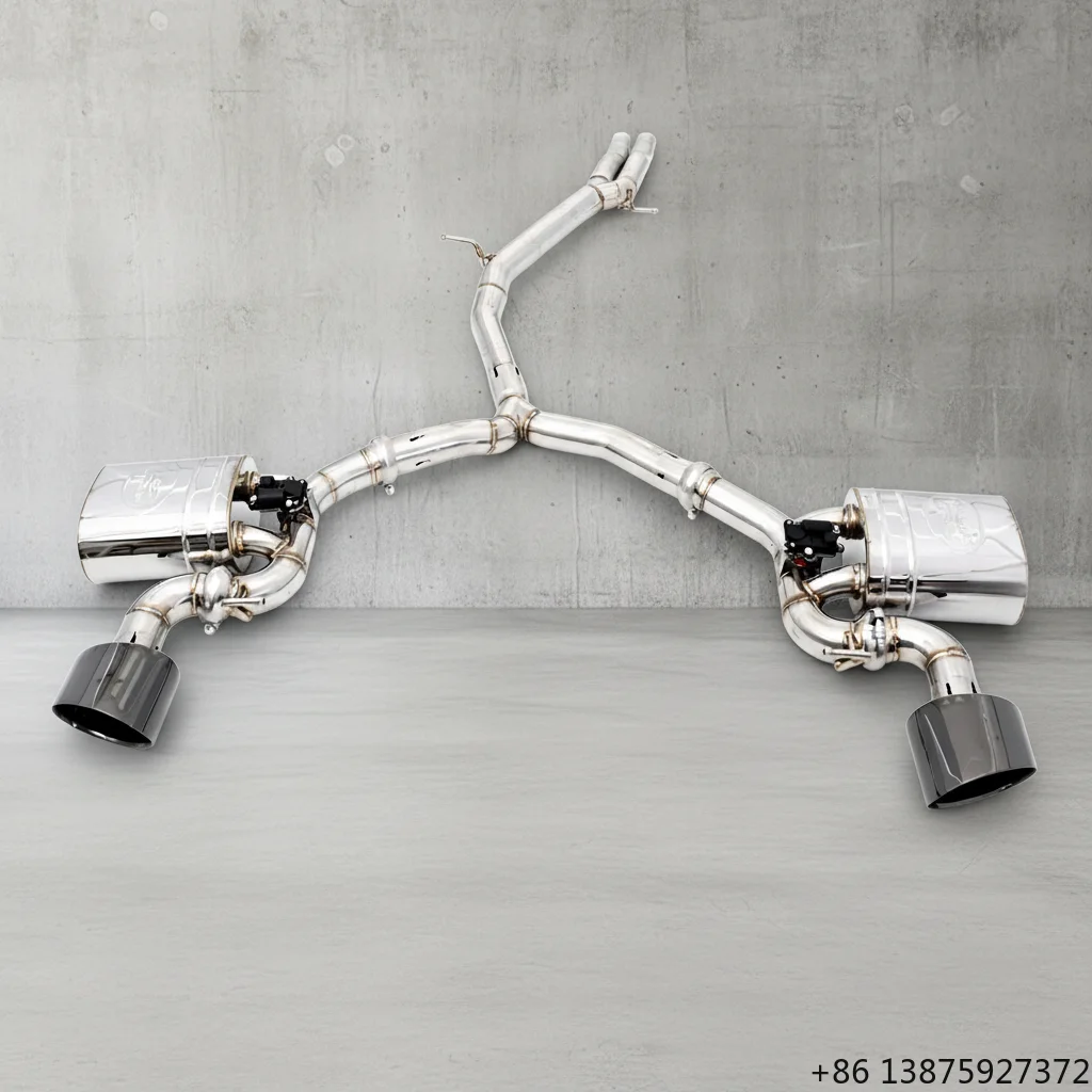 

HE AUTO New Catback Exhaust System for RS5 2.9T 2019-2022 with Exhaust Valve Control Stainless Steel-1 Year Warranty
