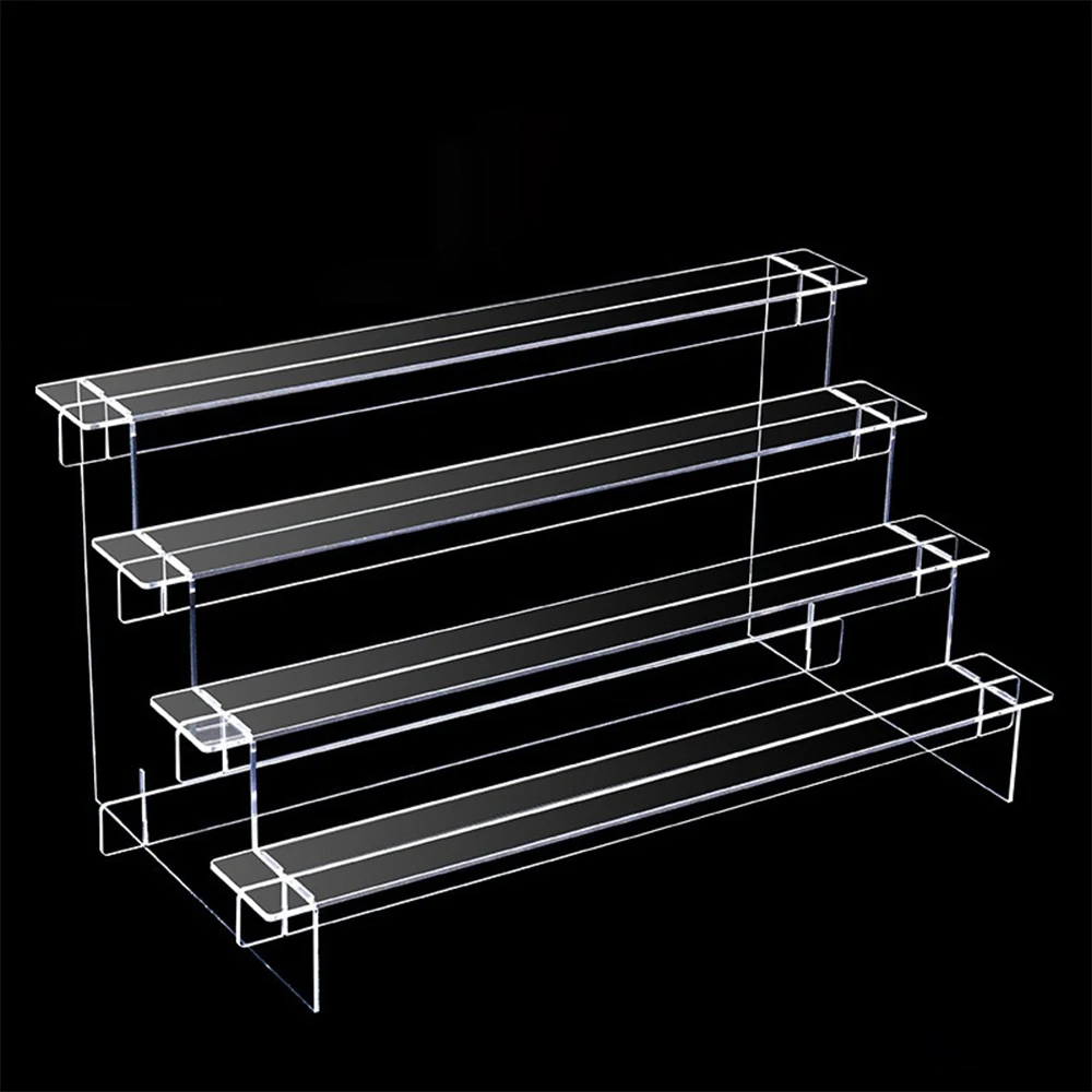 

Clear Display Stand Figures Holder Blind Box Storage Perfume Cupcake Storage Shelf Organizer Jewellery Cosmetics Display Rack