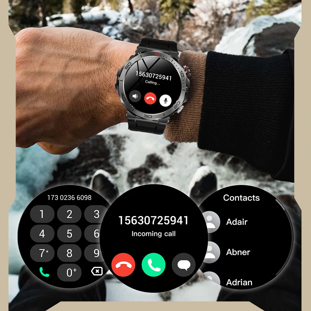 VALDUS 2025 nuevo reloj inteligente VD39 Pro asistente de voz brújula detección de presión linterna Compatible con Android IOS Smartwatch