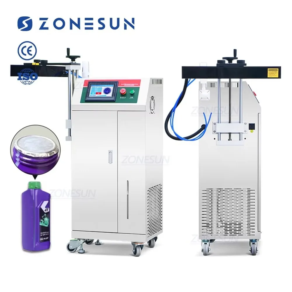 ZONESUN ZS-FK4000 Automatic Continuous Electromagnetic Induction Heat Sealing Machine for Plastic Bottle Aluminum Foil