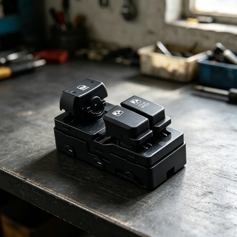 For Car Window Repair Power Window Switch Black Direct Replacement Part High Durability Plastic Black Finish Design