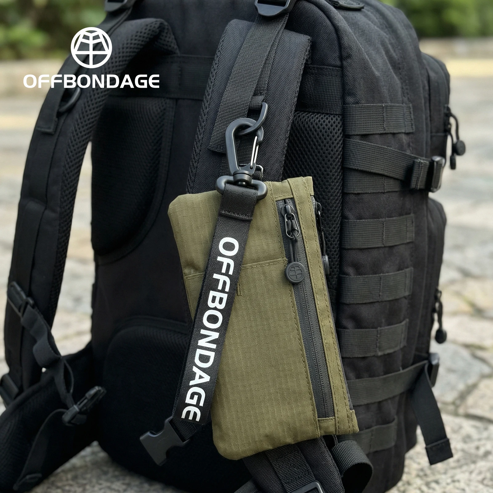 OFFBONDAGE Herren-Handtasche, ultraleicht, großes Fassungsvermögen, tragbar, multifunktional, Zero Wallet, Reisekartentasche, Werkzeugaufbewahrungstasche