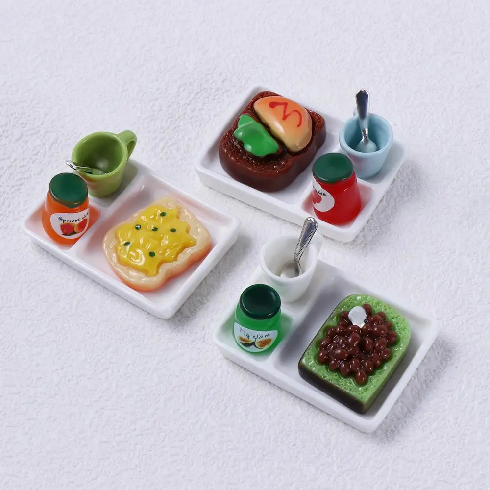 Kitchen Toys OB11 BJD Dolls Doll House Decor for Blyth Dollhouse Miniature Food Mini Food Mini Toast Bread Dollhouse Mini Bread