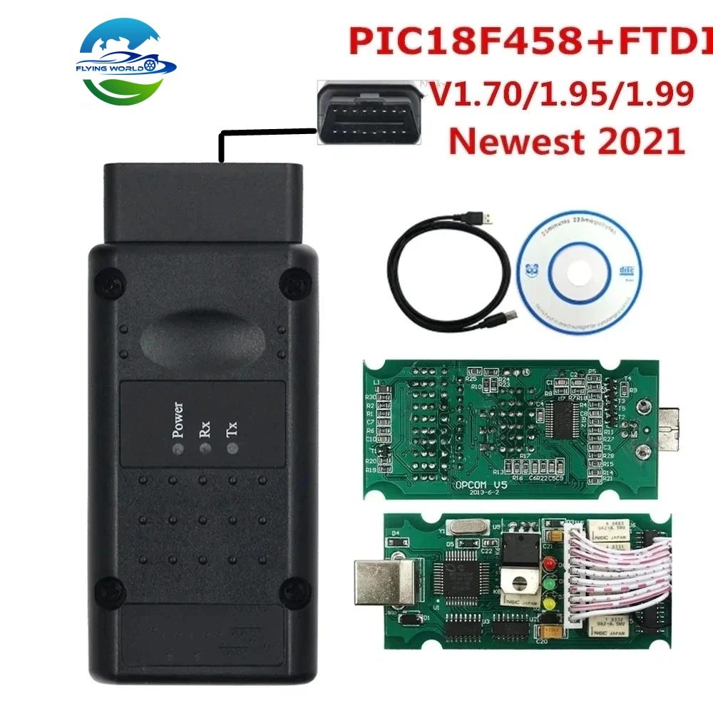 Opcom 2021 200603a OP COM 1.95 1.99 PIC18F458 FTDI, Mise à Jour Flash OBD2 LilBUS pour 0pel Jusqu'à 2021, Nouveauté