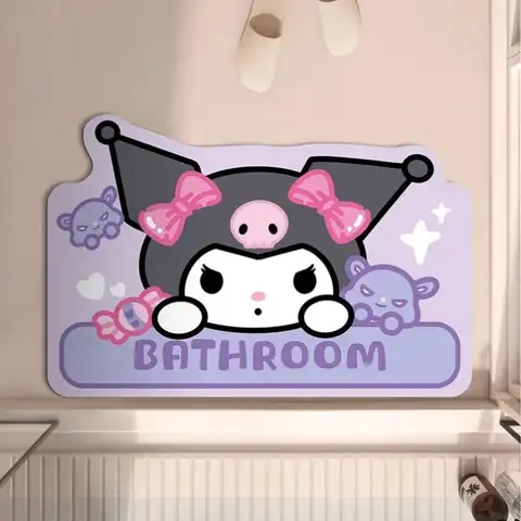 Kawaii Sanrio 마이 멜로디 쿠로미 행교돈 만화 규조토 진흙 욕실 흡수성 매트 낙하 방지 및 미끄럼 방지 바닥 매트 Best5 Kawaii Sanrio 마이 멜로디 쿠로미 행교돈 만화 규조토 진흙 욕실 흡수성 매트 낙하 방지 및 미끄럼 방지 바닥 매트 Best5
