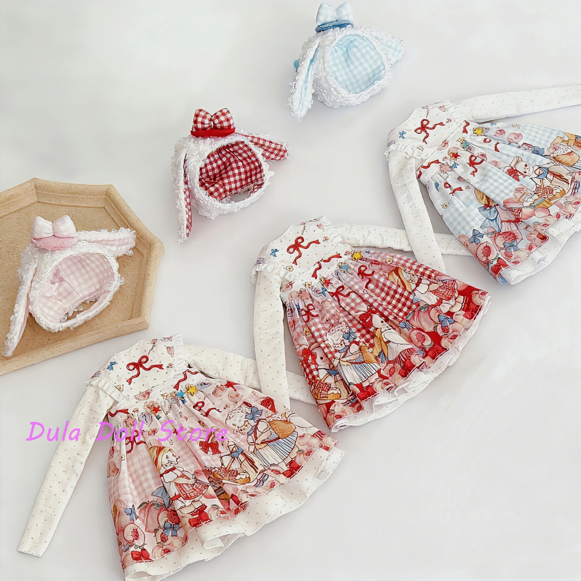 

Комплект одежды для кукол 2026 Dula: платье (красное, синее, розовое) для Blythe, Landoudou, Landazz, ob24, ob22, 6-точечных кукол 1l6, Yosd