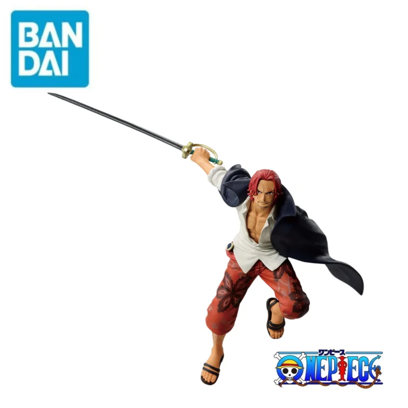 En Stock Bandai Original de una pieza Banpresto Shanks regalos de vacaciones mercancía de Anime figura de acción Funko Pop modelo de estatuilla