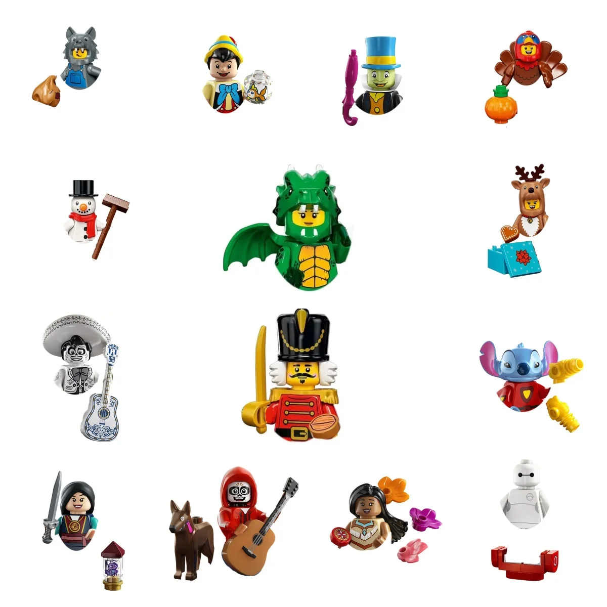 Bloques de dragón KM66050, ladrillos de Anime, animales, películas de lobo, Mini figuras de juguete de acción, soldado real, Juguetes de bloques de construcción