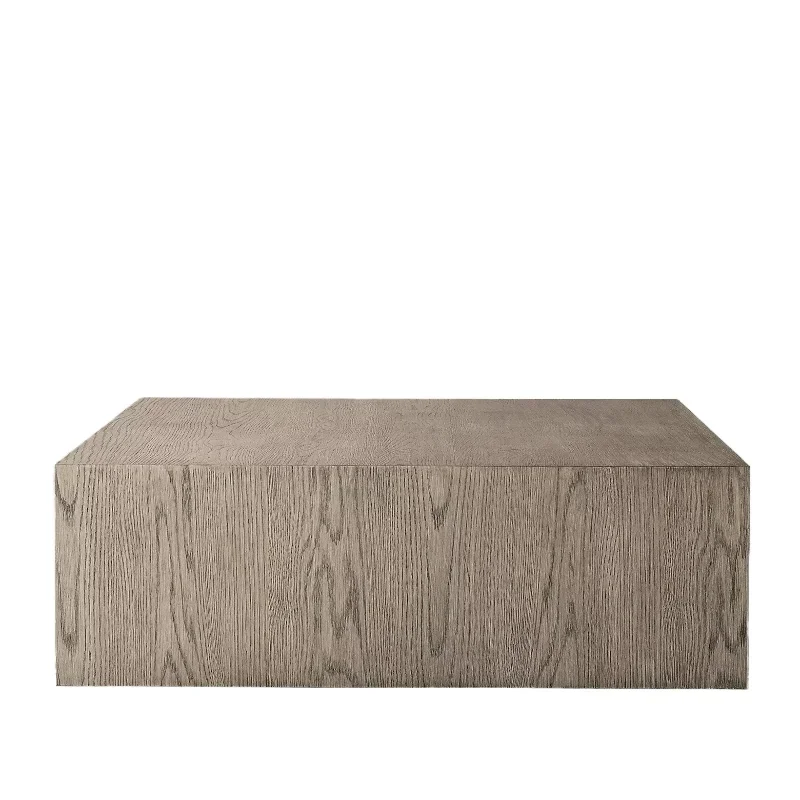

Wabi Sand Wind Retro Long Solid Wood Small Coffee Table Living Room Home Edge Bed and Breakfast Simple Creative Square