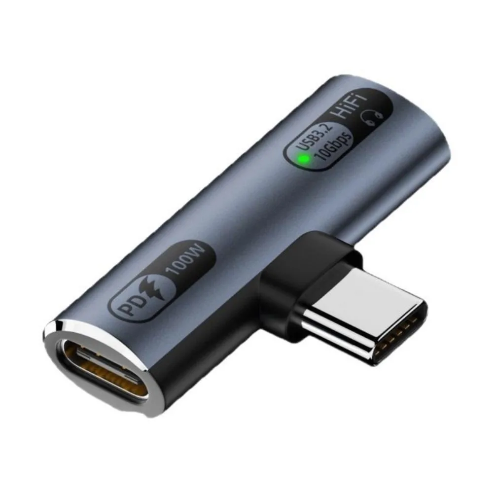 

Адаптер USB Type-C 2-в-1 с угловым разъемом для передачи данных, портативный адаптер USB OTG для быстрой зарядки телефонов/компьютеров/ноутбуков/накопителей USB