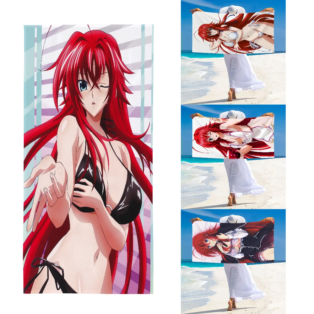 

R-Rias Gremory Sexy Anime Girl Towel Ultra Soft Absorbant Quickdry Large Beach Towels Personalized Gym Sport Bath Towels