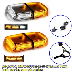 Amber 48 LED Roof Top Strobe Lights Emergency Hazard Warning Safety Flashing LED Mini Bar Strobe Light for Truck