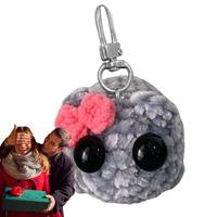 Sad Hamster Meme Sound Music Plush Toy Cute Hamster Plush Keychain Figure Soft Toy Stuffed Animal Doll Key Ring Key Chain