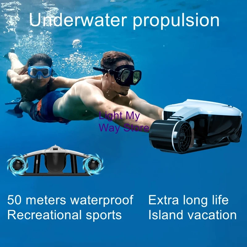 Electric Underwater Thruster Brushless Motor Diving Handheld Swimming Professional Boost Underwater Drone Shooting Artifacts