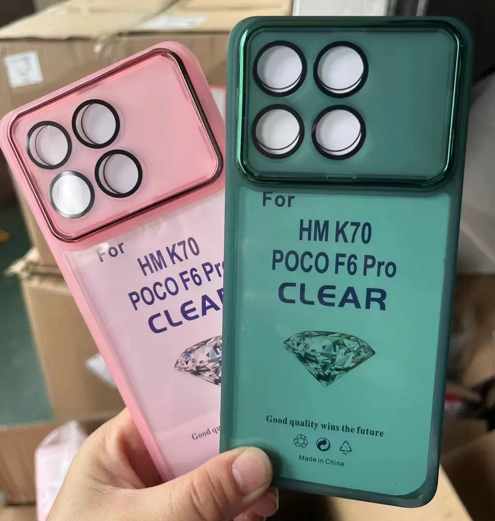 حافظة لهاتف Poco F6 Pro مطلية بالكروم، حافظة جل TPU ملونة لهاتف Redmi K70 Pro Redmi Turbo 3 #2