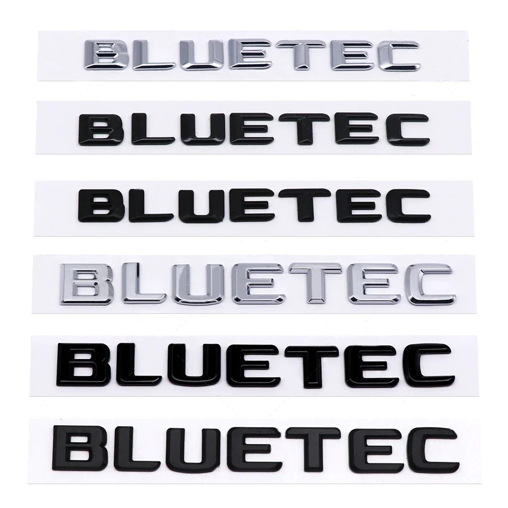 Car Body Side Badge Tail Trunk Emblem Sticker for Mercedes Benz BLUETEC Logo W213 W212 W204 W205 W176 W164 CLK G63 GLA S300 A180