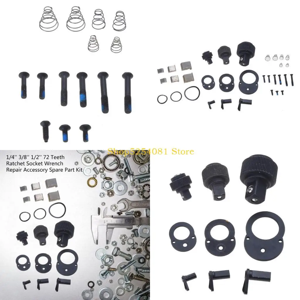 

AXYC 1/4" 3/8" 1/2" 72 Teeth Ratchet Socket Wrench Repair Accessories Ratchet Wrench Part Kit Wrench Repair Accessories