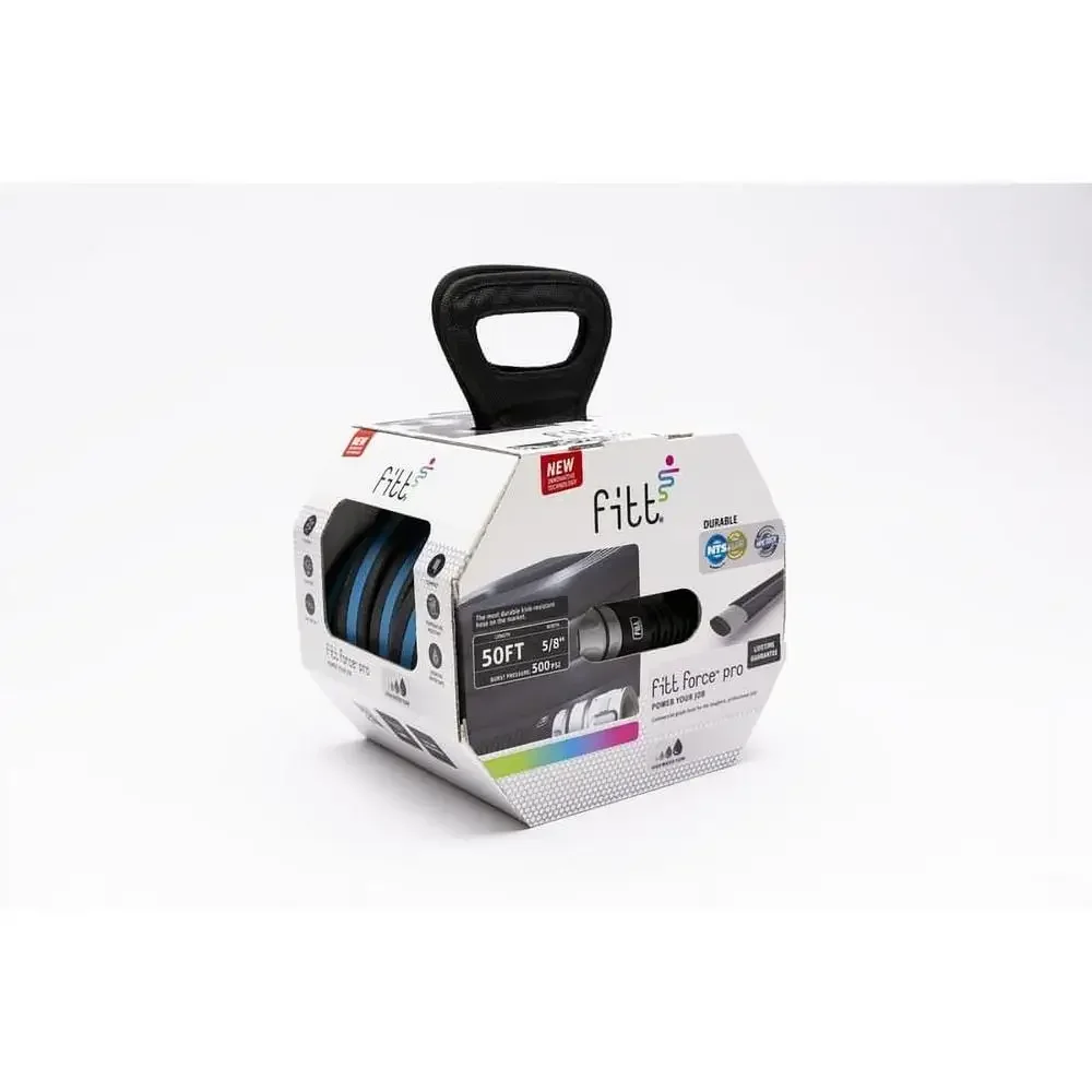 

Черный садовый шланг коммерческого класса 5/8 x 50 футов, устойчивый к взрыву, гибкий, устойчивый к истиранию, без ПВХ, HD TECH NTS, алюминиевые муфты