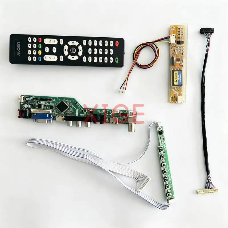 

For IAXG15S LTN141XA LTN141XB LP141X13 Screen Drive Controller Board Kit DIY USB+AV+VGA+HDMI 1024*768 1024x768 1-CCFL 30Pin LVDS