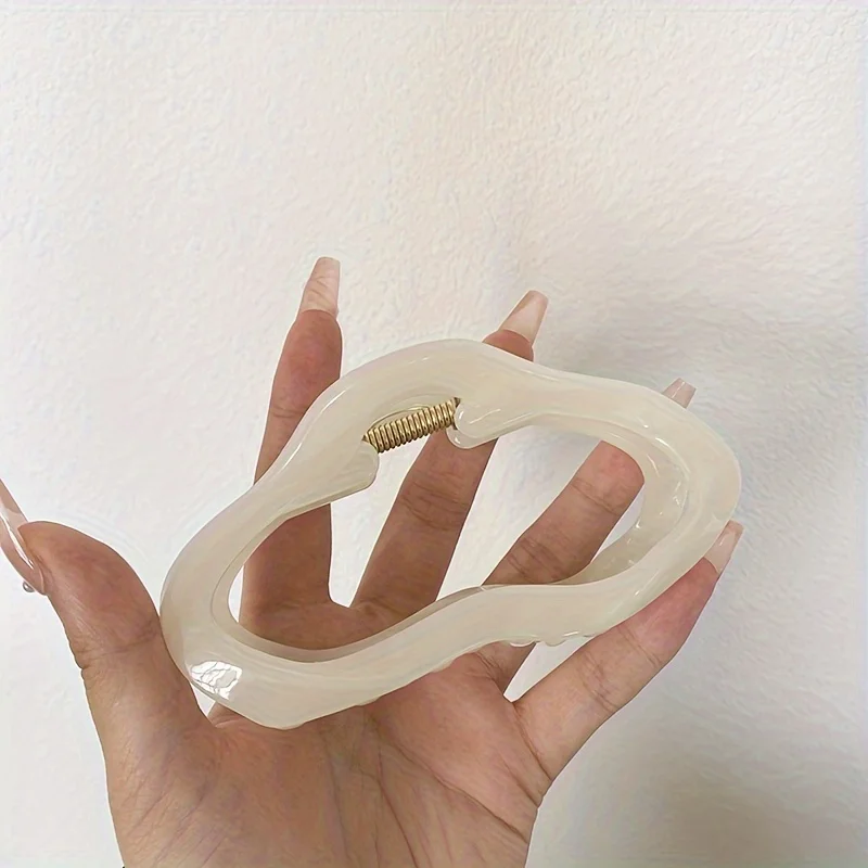 1 Stück Elegante Wolken-Haarklammer mit Aussparungen für Frauen und Mädchen, Acryl-Haarspangen, Plastik-Haarnadeln, Haaraccessoires