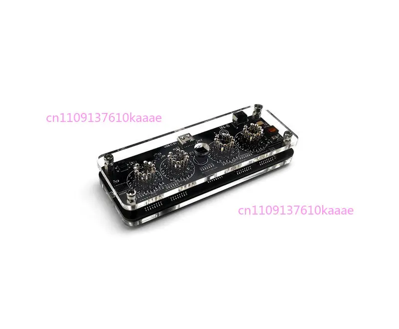 

4-Bit IN-8 Glow Tube Clock Vintage Nixie Tube Digital Clock Creative Electronic Desk Clock excluding glow tube