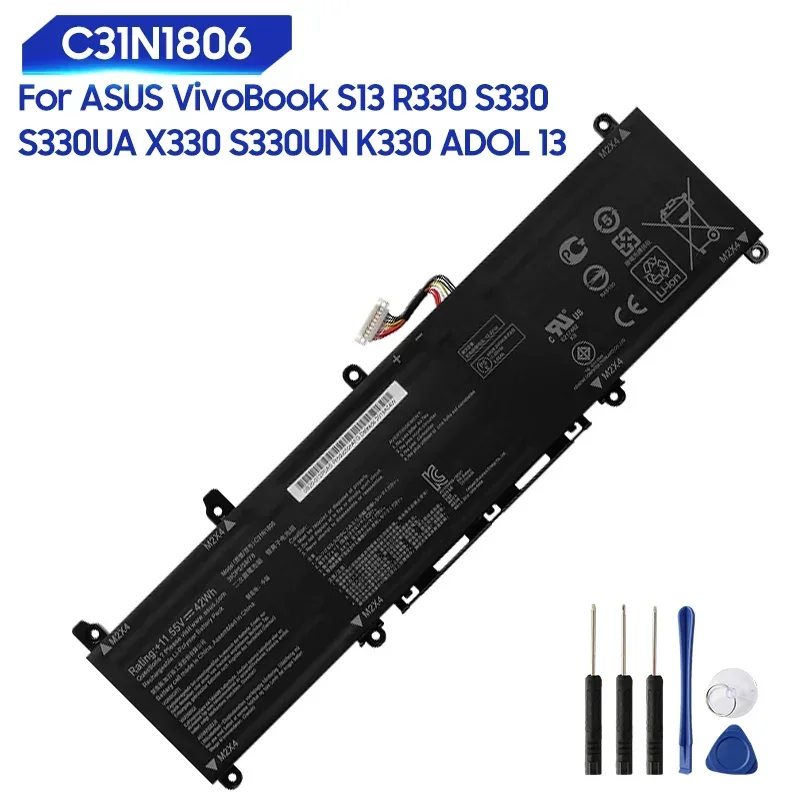 Replacement Battery C31N1806 For ASUS VivoBook S13 S330F S330UA S330FN S330FA X330FA X330FL X330UA K330 R330 ADOL K330FA 3640mAh