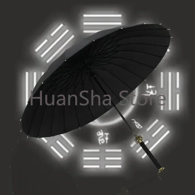 Parasol Uv Rain Umbrella Automatic Samurai Long Handle Waterproof Umbrella Windproof Big Umbrella Paraguas De Lluvia Umbrella